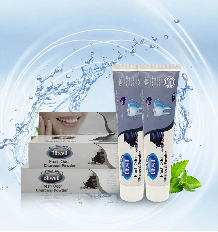 
OEM Private Label Brand Tooth paste Activated Bamboo Charcoal Whitening Toothpaste 