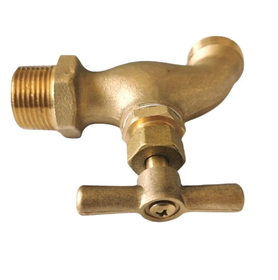 3/4 дюйма NPT, медленное открытое Т-образная ручка, дюймовый стандарт латунный кран латунный Bibb кран клапана для американского рынка