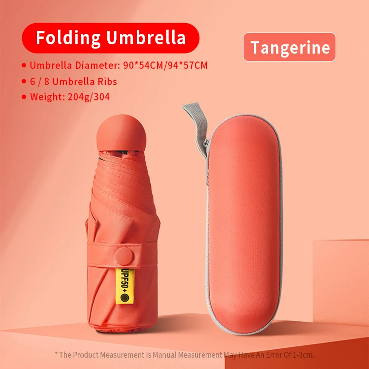 Wholesale 19/21 Inches 5 Folding Mini Umbrella Pocket Kids School For Custom Print Logo Branded Parasol Rain Capsule Umbrellas