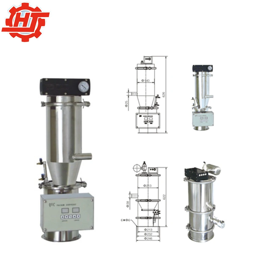 QVC-1 Industrial Pneumatic Vacuum Conveyor Capsule Hopper Loader Powder Pellet Lift Transfer System Bean Grain Feeding Machine