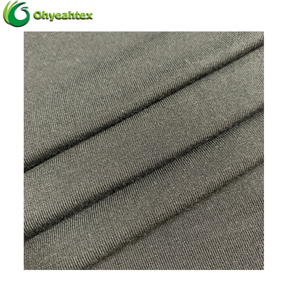 Anti-Bacteria Organic 97% Bamboo Viscose 3% Spandex Jersey Fabric For Sleepwear