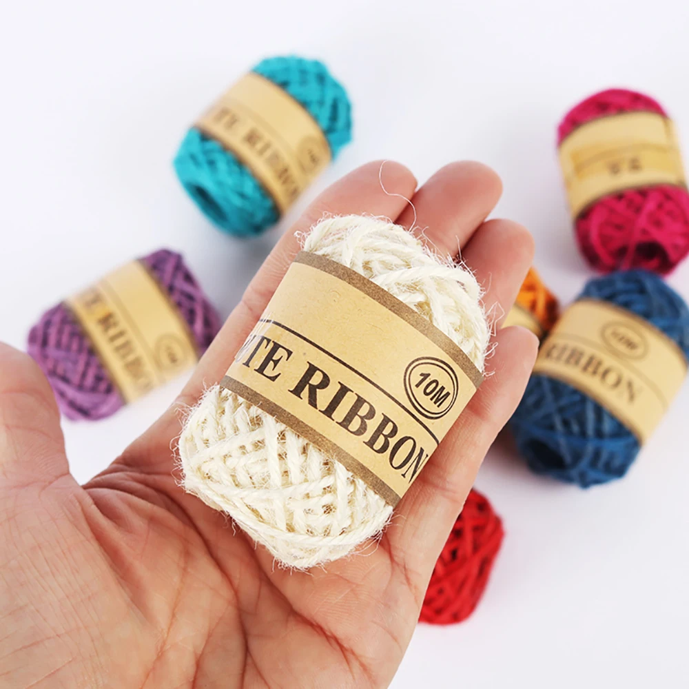 1.5mm Natural Hemp Rope Gift Packing Wedding Decoration Jute Twine Cord String