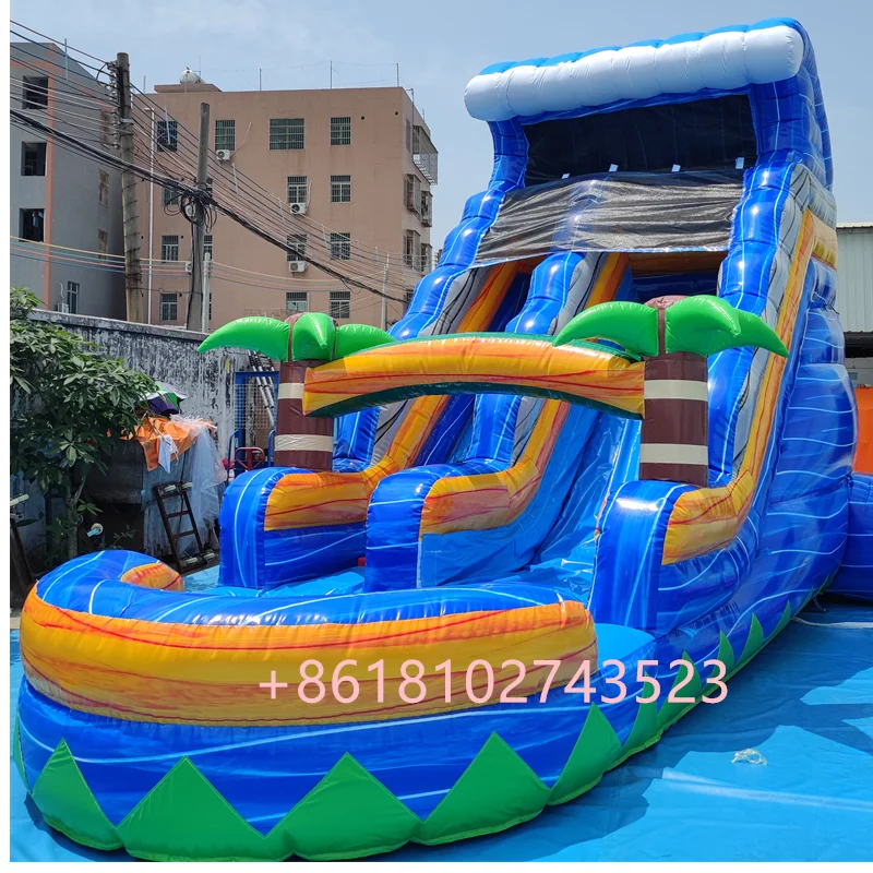Надувная водная горка