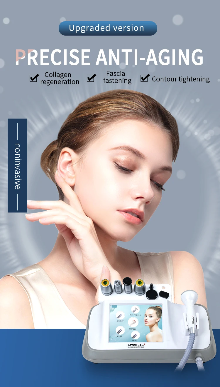 I Cool Plus Facial Firming Heat and Cool Calming Skin Rejuvenation Machine Rf Face Lifting Instrument