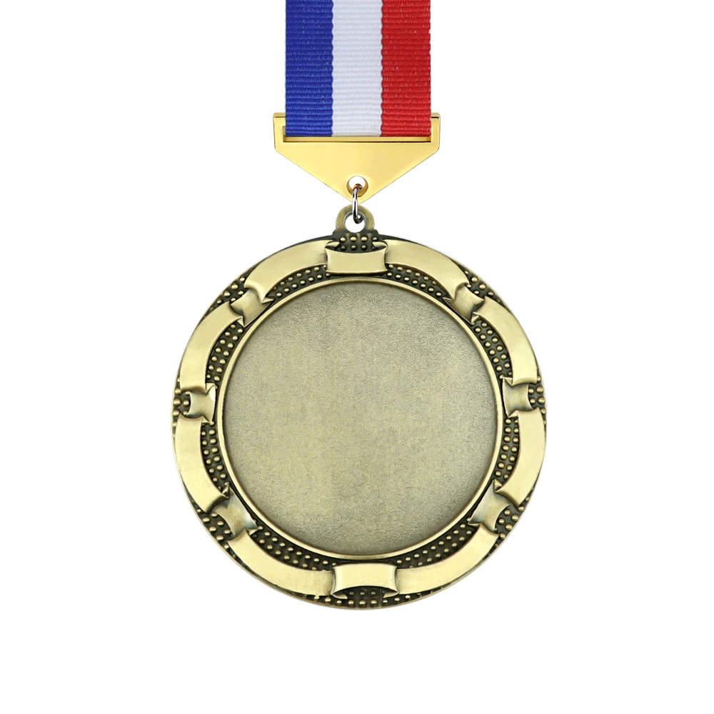 Medal Manufacturer Wholesale Cheap Gold Silver Copper Karat Race Trophy and Medals Custom Blank Metal Sport Medal
