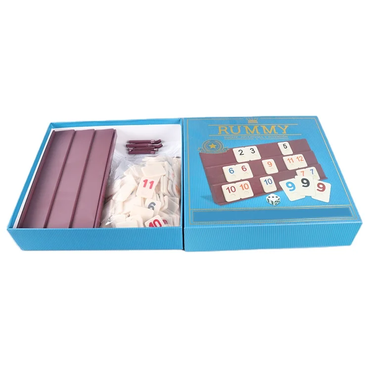 Top Quality melamine rummy Title Set Factory Directly Supply Ivory Rummy Title Set With Numbers Rummy Games in box