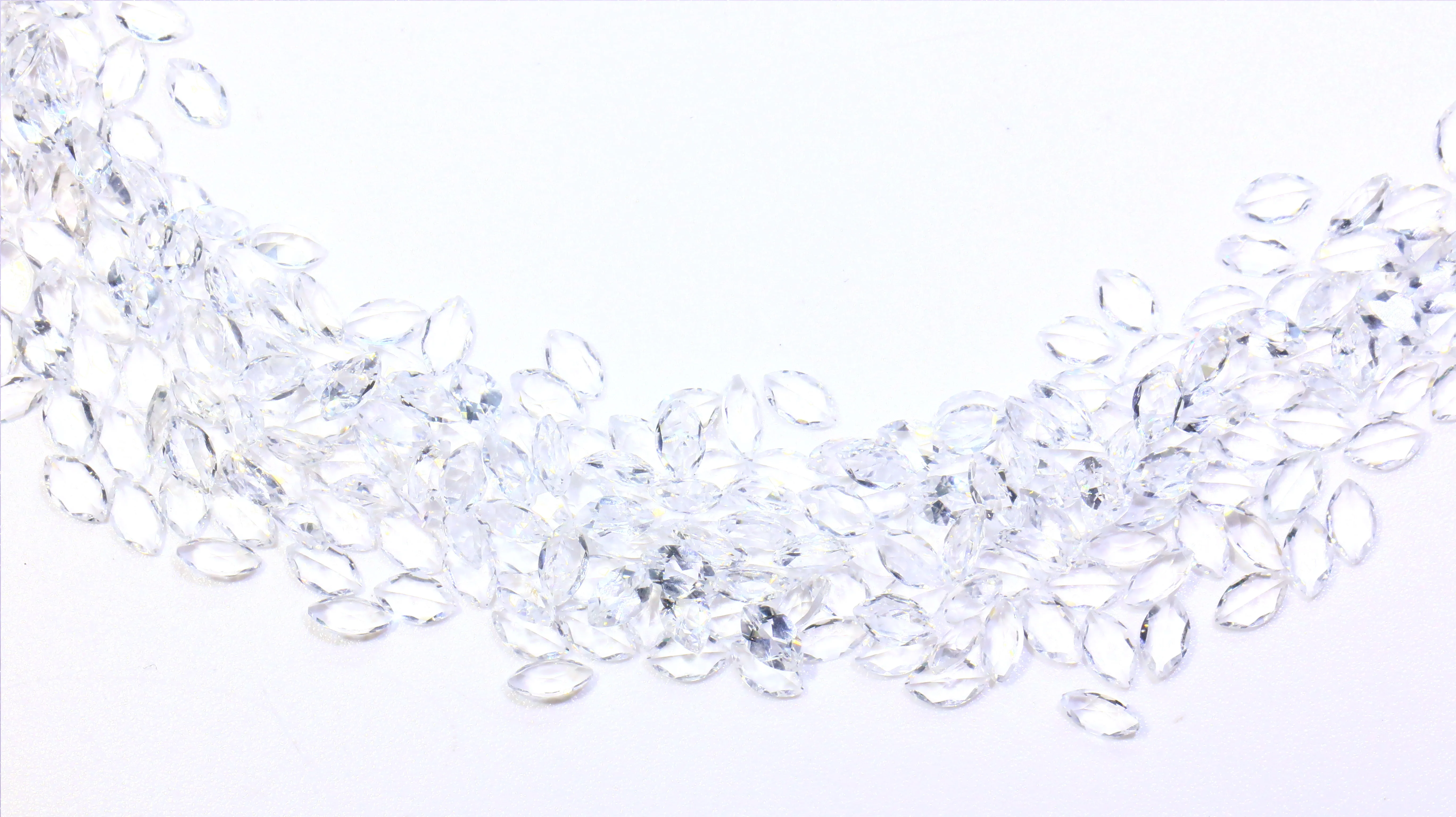 Datian 3Anatural white crystal marquise cut special price for fine jewellery making crystal gemstone