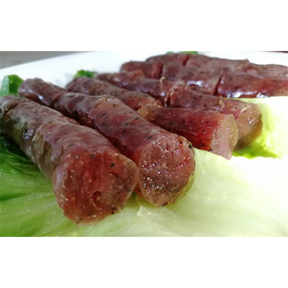 Popular Selling Chinese Salt Pork Sausage Black Pepper Sausage With Rice And High Quality