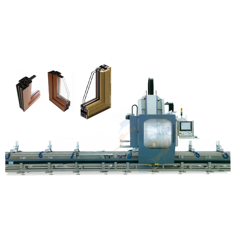 Machine Center Drilling Milling And 3 Heads Aluminium Profile 3-Axis Processing Upvc Centres Aluminum Cnc Machining