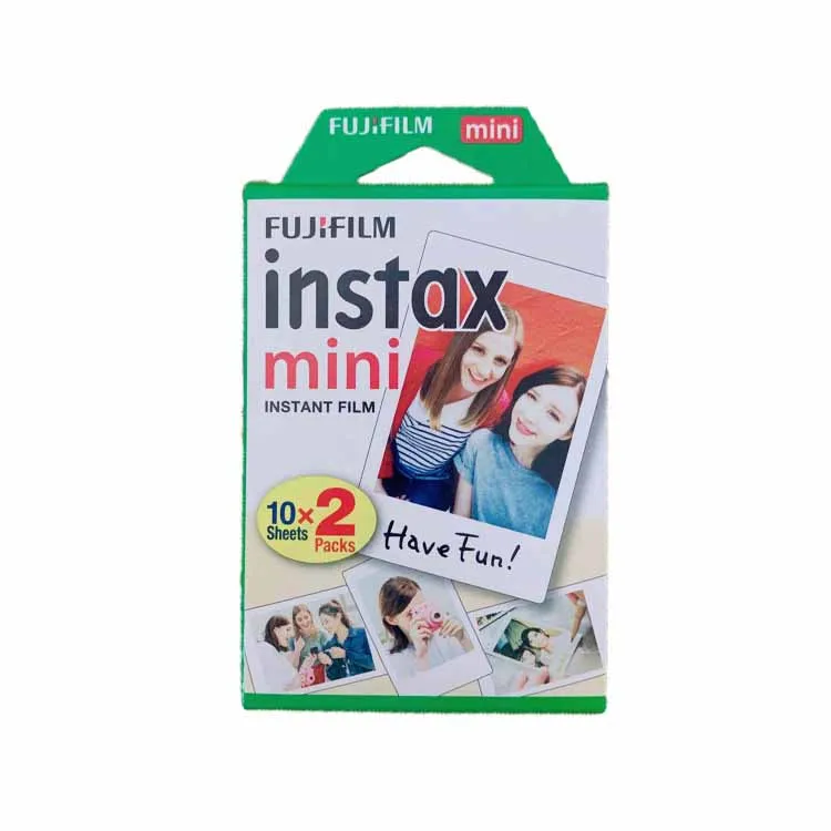 Fujifilm Instant Film Mini Camera 20 Sheets Film for Instax Case Black Cover White Blue Fashionable Customized Logo Style Pack