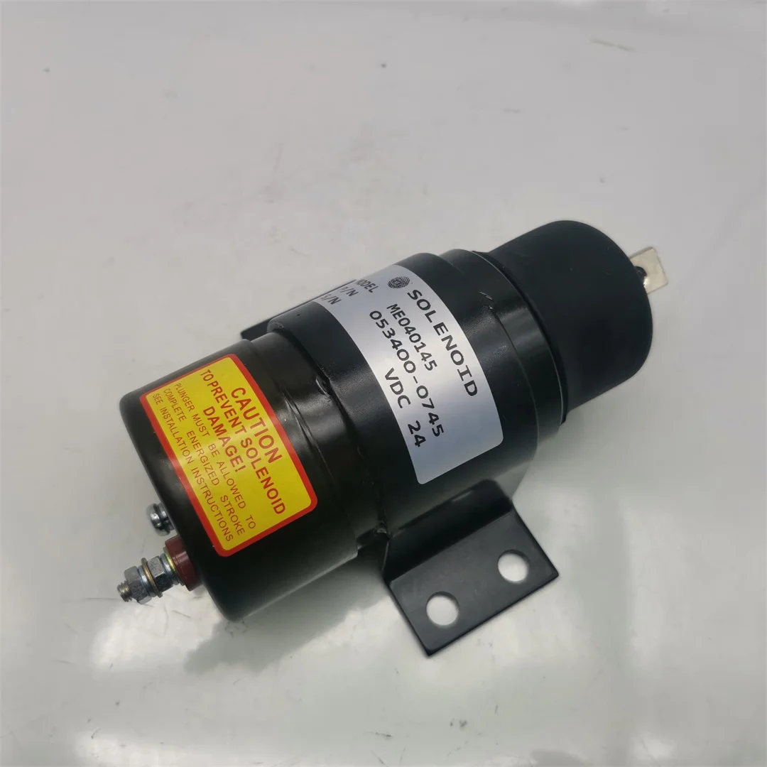 Stop solenoid ME040145 053400-73500 for Excavator HD800 HD900 HD250 HD450