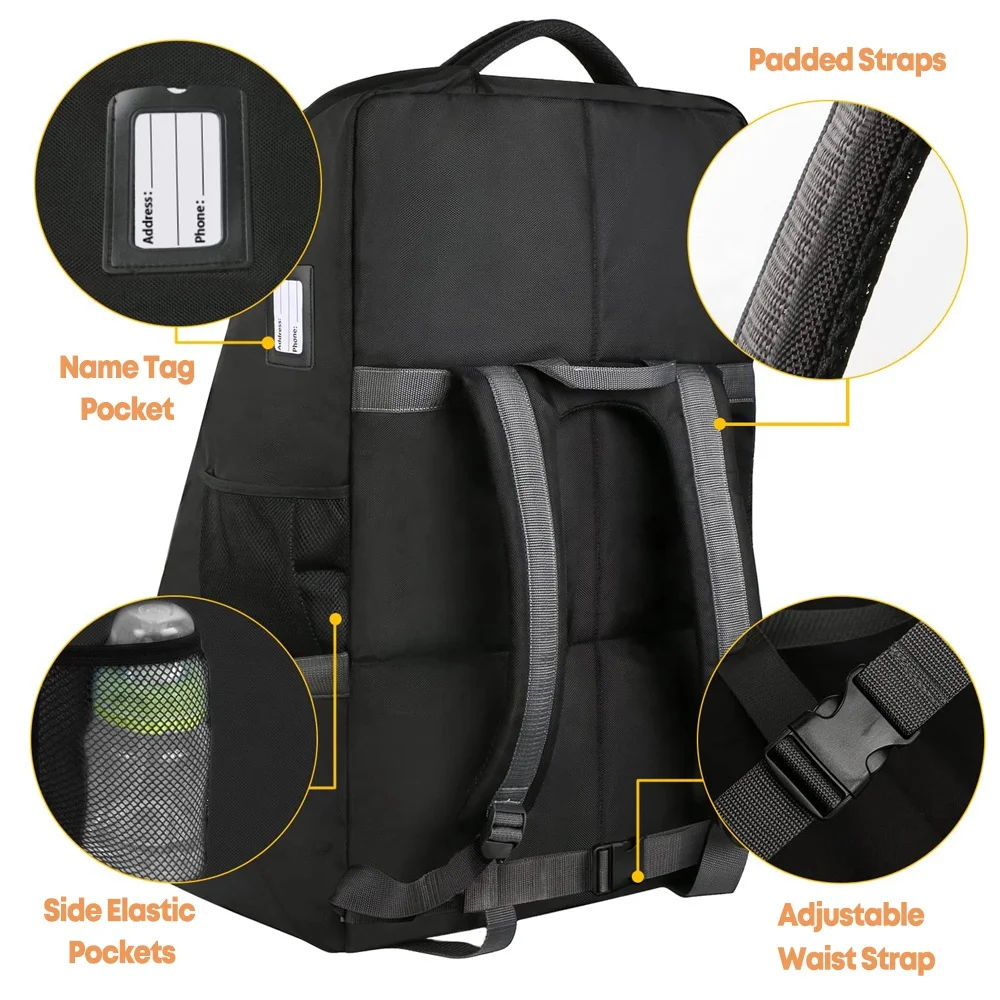 Threewen Factory Price Infant seat travel bag for air travel High Quality Baby seat travel covers with wheels