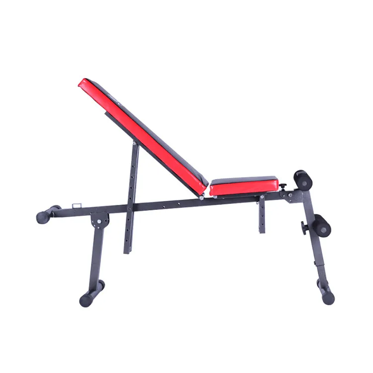 Home Gym  Workout Adjustable Flat Exercise Foldable Fitness Sit Up Dumbbell Weight Benches