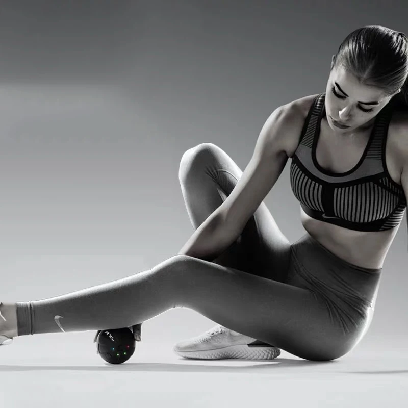 Dropshipping  electric massage ball  Roller vibration yoga peanut ball muscle relaxation Mini vibration ball massager