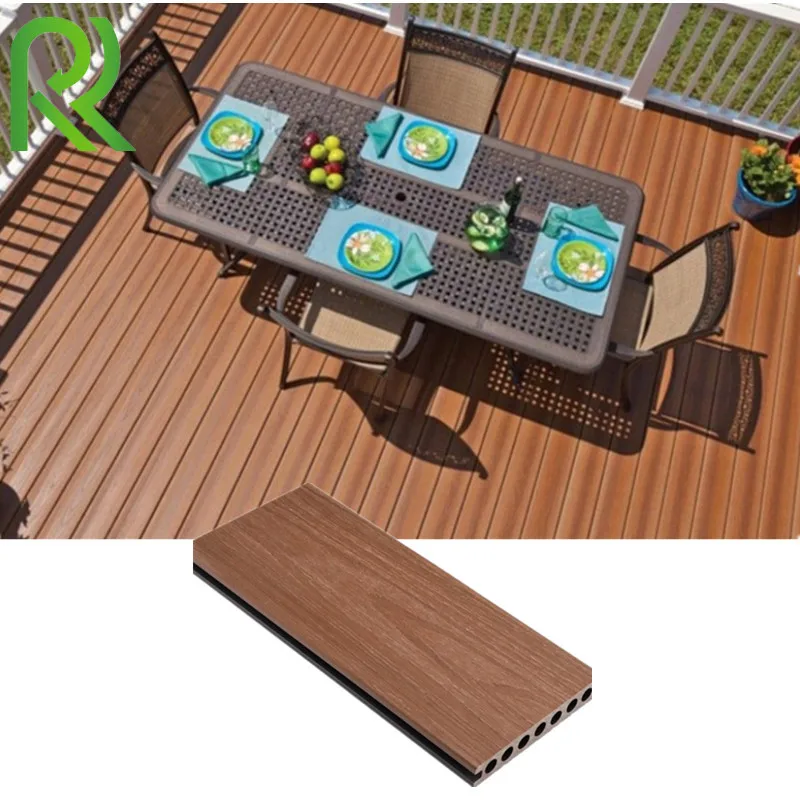 WPC Outdoor Composite Decking, Waterproof Swimming Pool Decking 140*25mm WPC Engineered Flooring