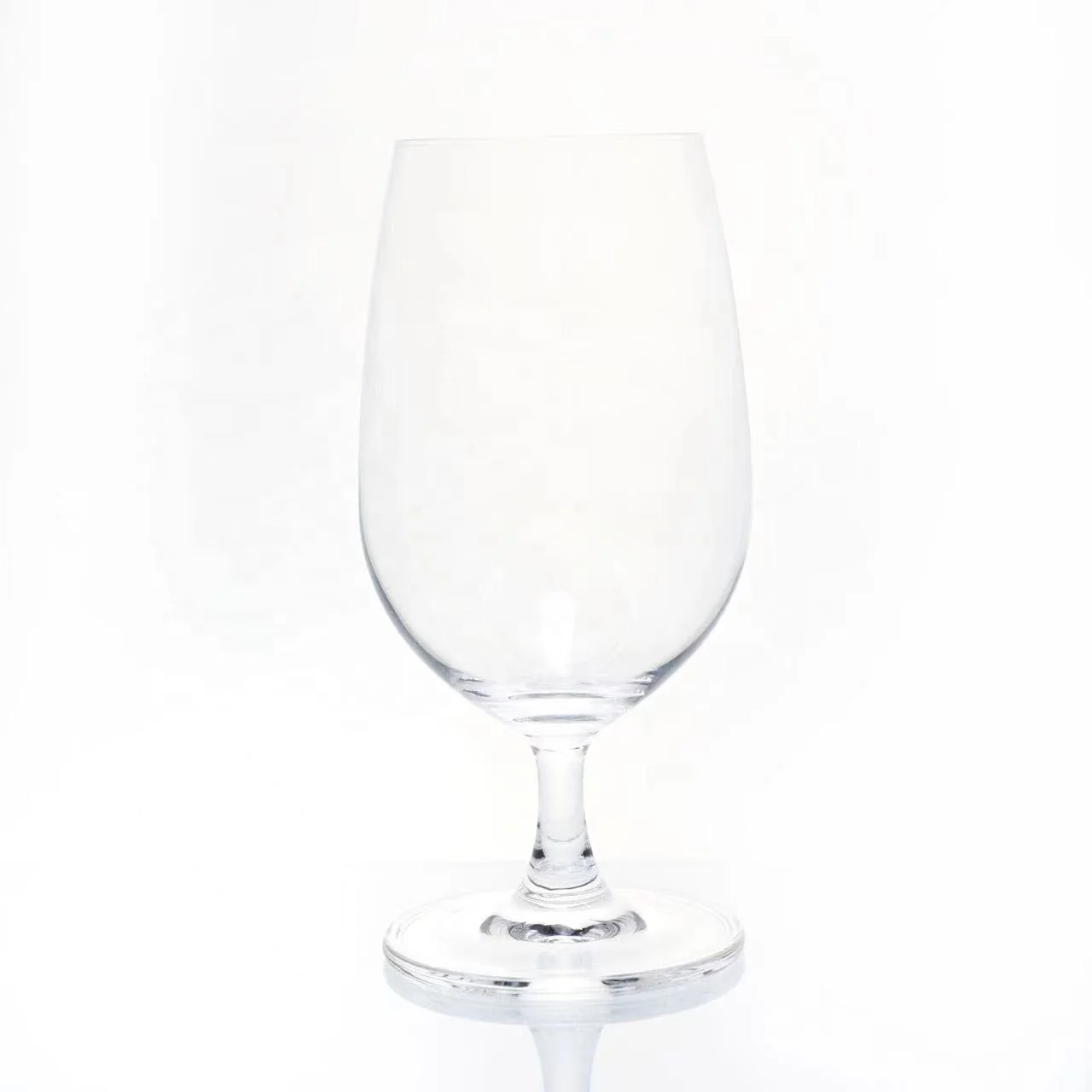 wholesale 430ml transparent goblet crystal wine glasses drinking beer glass cup set