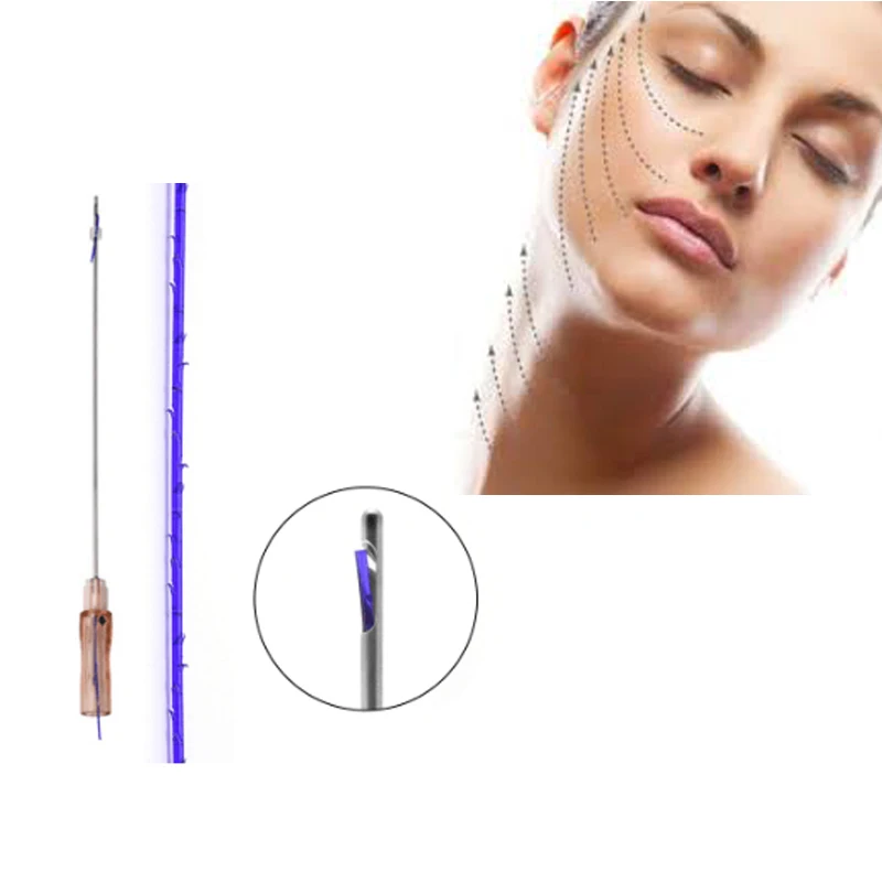 Cog 3d thread pdo suture thread 21G 60mm  surgical suture needle with thread