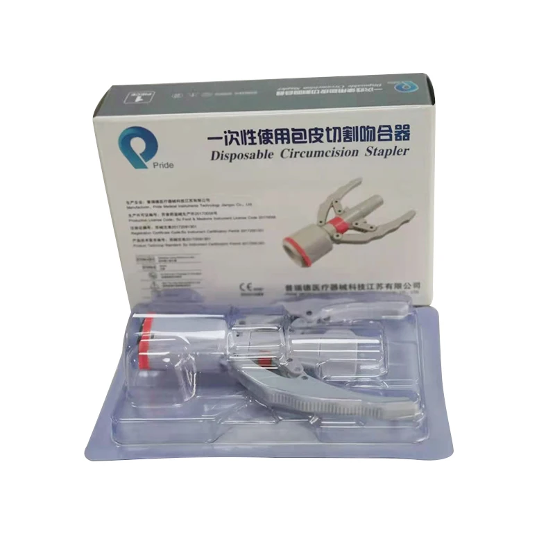 Medical Surgical Instruments Disposable Male Plastic Circumcision Stapler Device Clamps Kit for Adult/Children