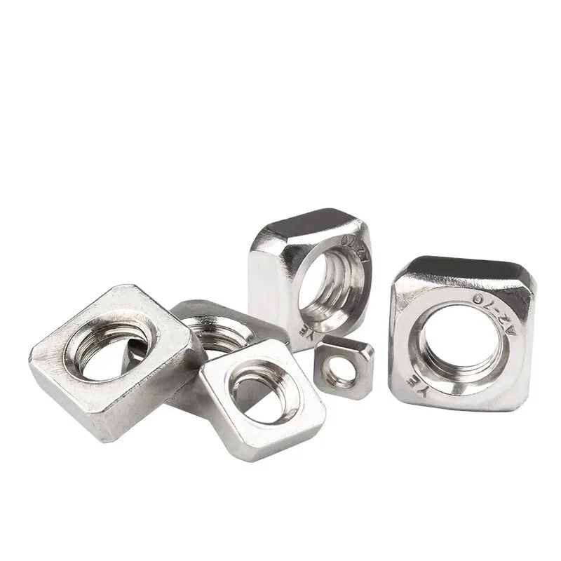 A2-70/A4-80 304 316 stainless steel heavy duty hot galvanized stainless steel din 557 unc thin rectangular square nuts