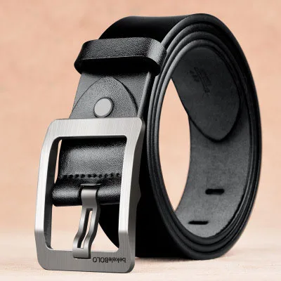 Men leather leather leather belt men belt needle buckle belt manufacturers direct sale