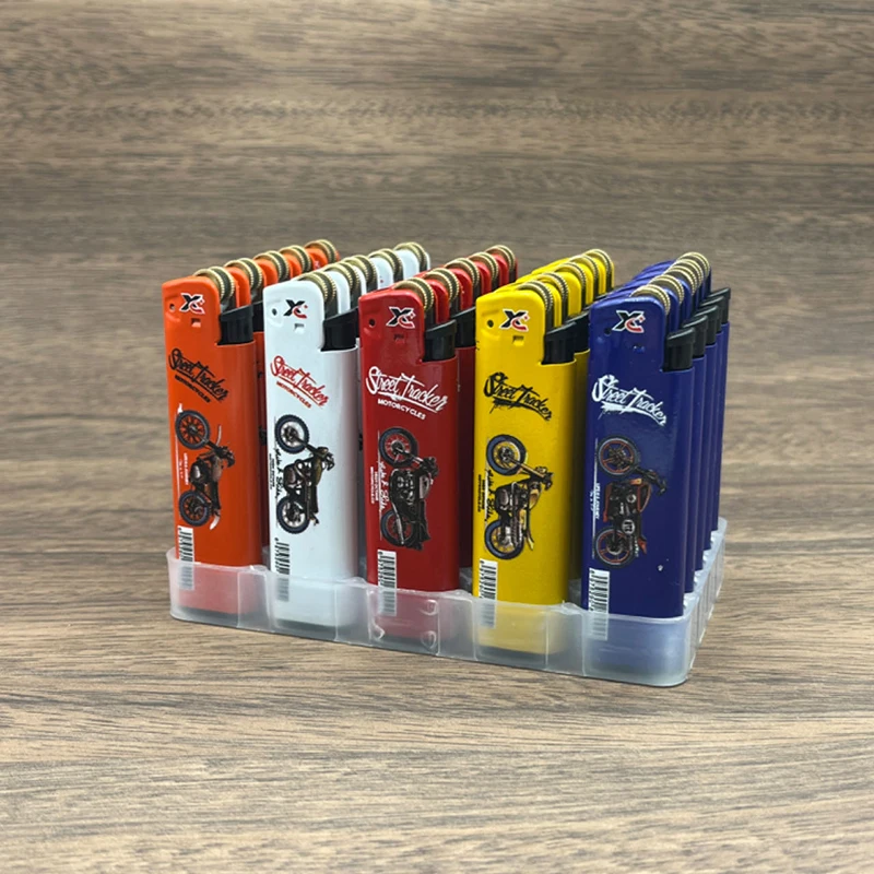 New Cheap Giveaways Custom Logo Wholesale Customization Rubber Metal  UV Printing Refillable Butane Gas Flint Flame Lighter