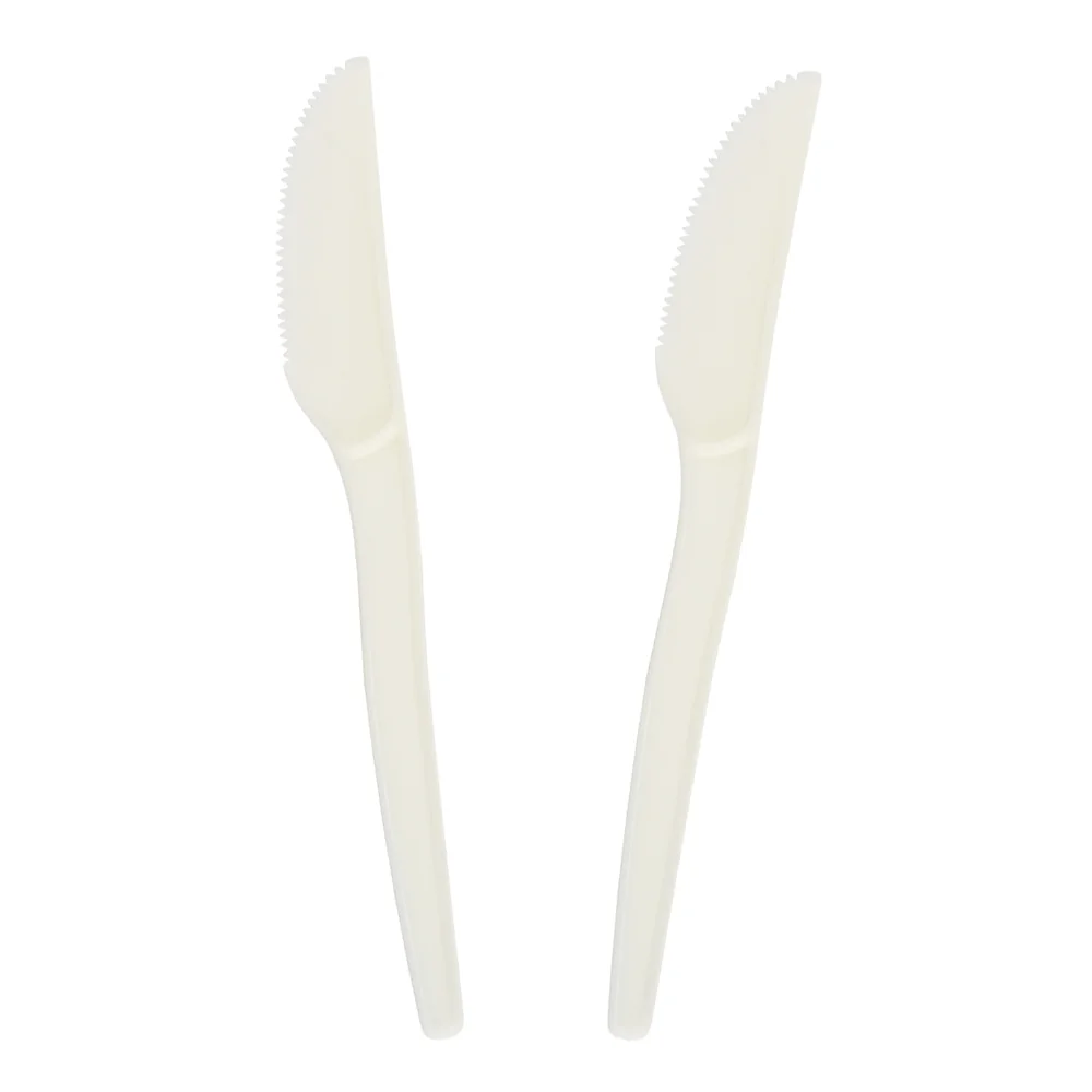 Factory Cornstarch Disposable Fork High Quality Plant-based Cutlery Plastic Cutlery 17cm Fork Knife Spoon