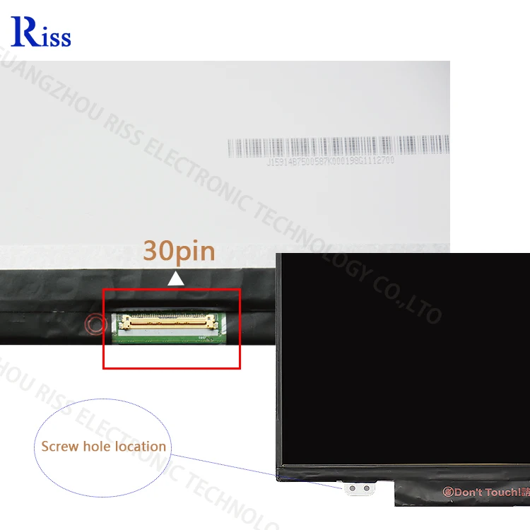 Slim 14.0 inch 40pins On-Cell Touch LCD Screen FHD For HP Chromebook TPN-Q216 P/N L46550-001