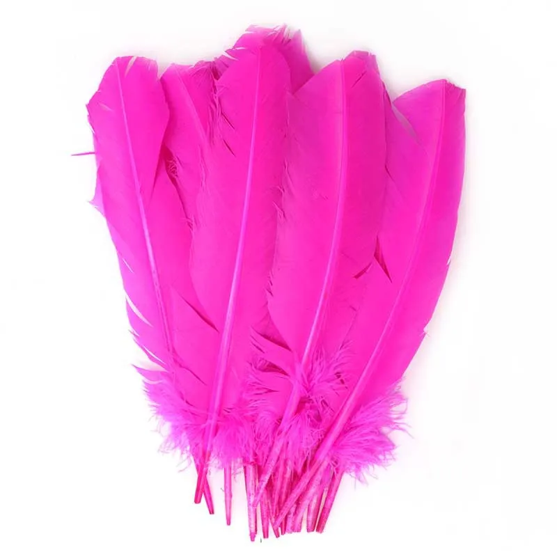 Wholesale Turkey Quill Feather DIY Feather Pen Indian Hat Hair Decoration Material Wedding Decoration Accessories