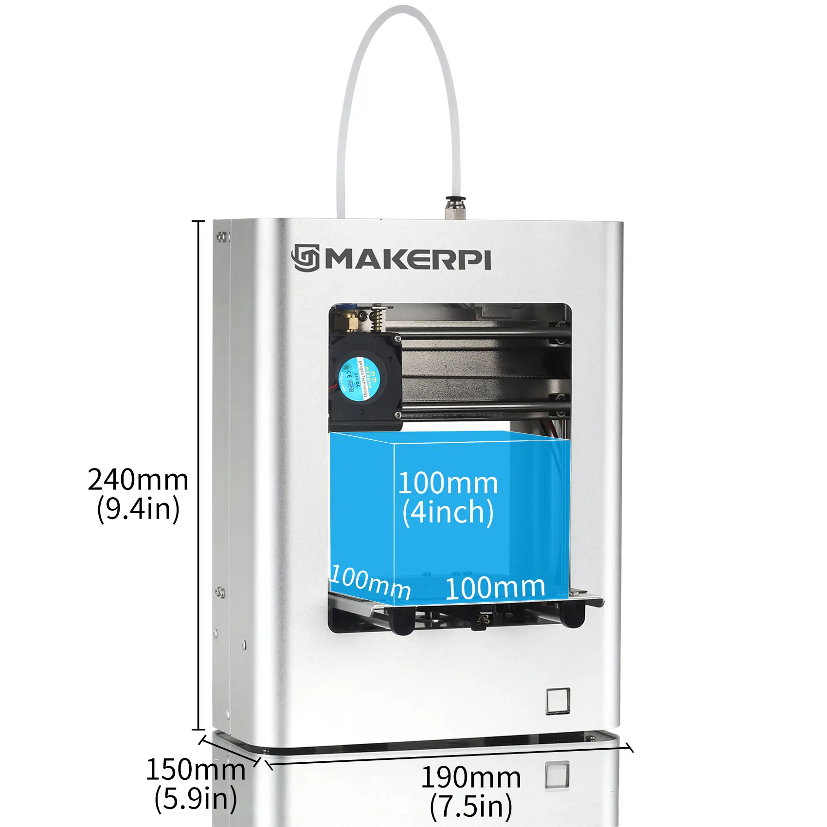 China Manufacturer OEM/ODM MakerPi M1 Small Size Flexible 3d Printer drucker