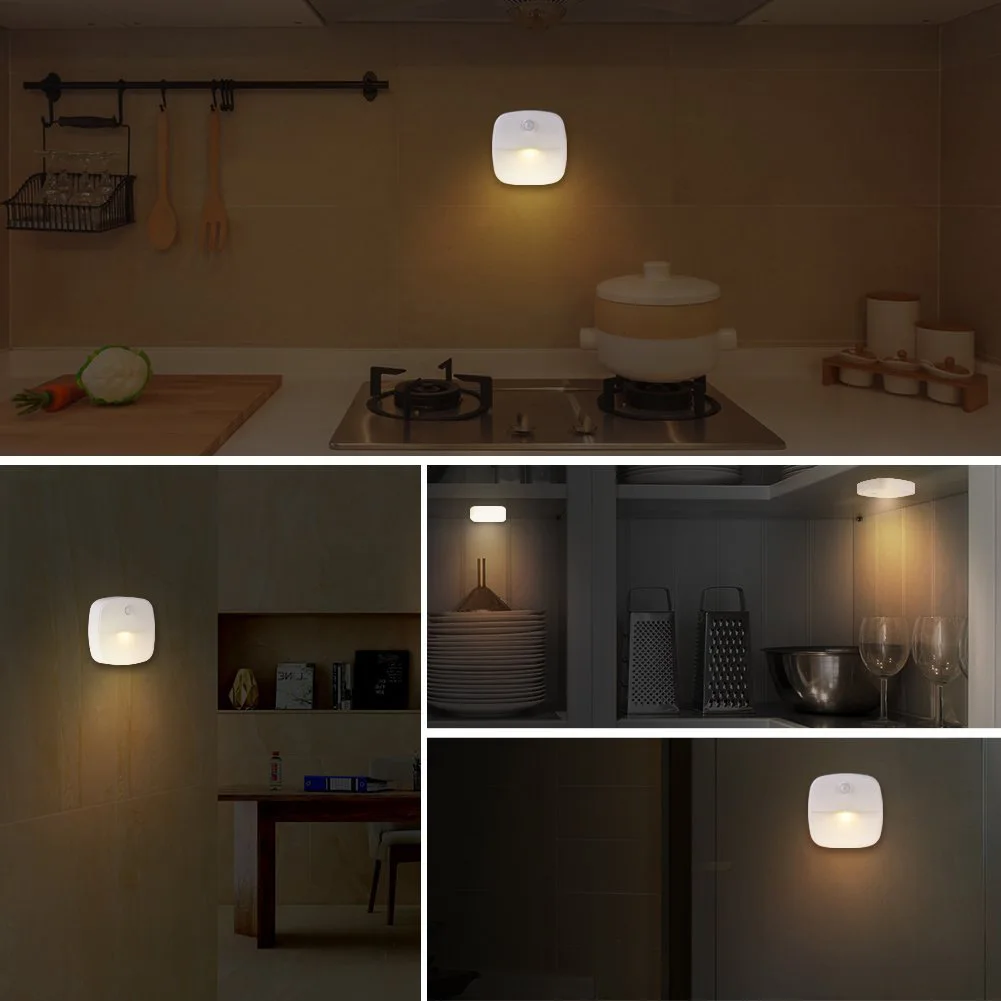 Amazon Hot Sell Cheap Security Indoor Night Light Smart Mini 1 LED Motion Sensor for Sleep Baby Children Kids