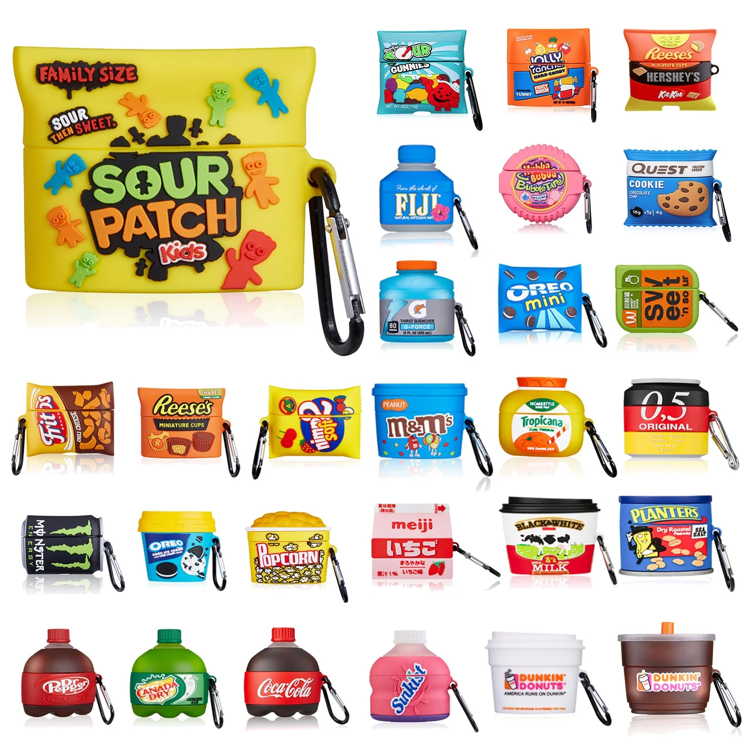 
Wholesale 3D Cartoon Silicone Cute Food For Airpod Case Potato Chips Candy Cases Food 3D Fun For Airpod Pro Case Sale 