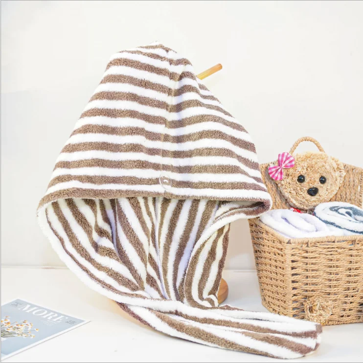 Factory Direct Low Price Reusable Dry Hair Hats Shower Towel Hair Drying Hat Bonnet