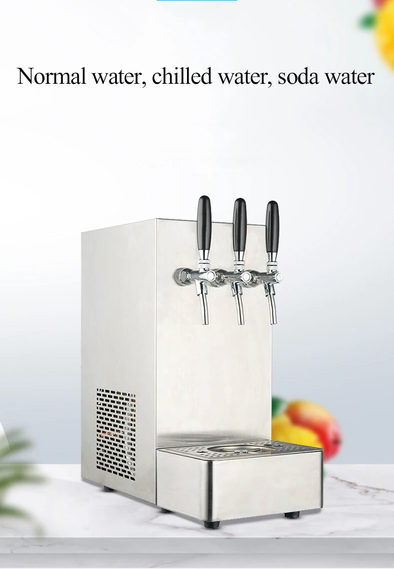 Myteck Customized Commercial Soda Carbonated Chilled Water Maker Dispenser Compressor Sparkling Water Maker Machine
