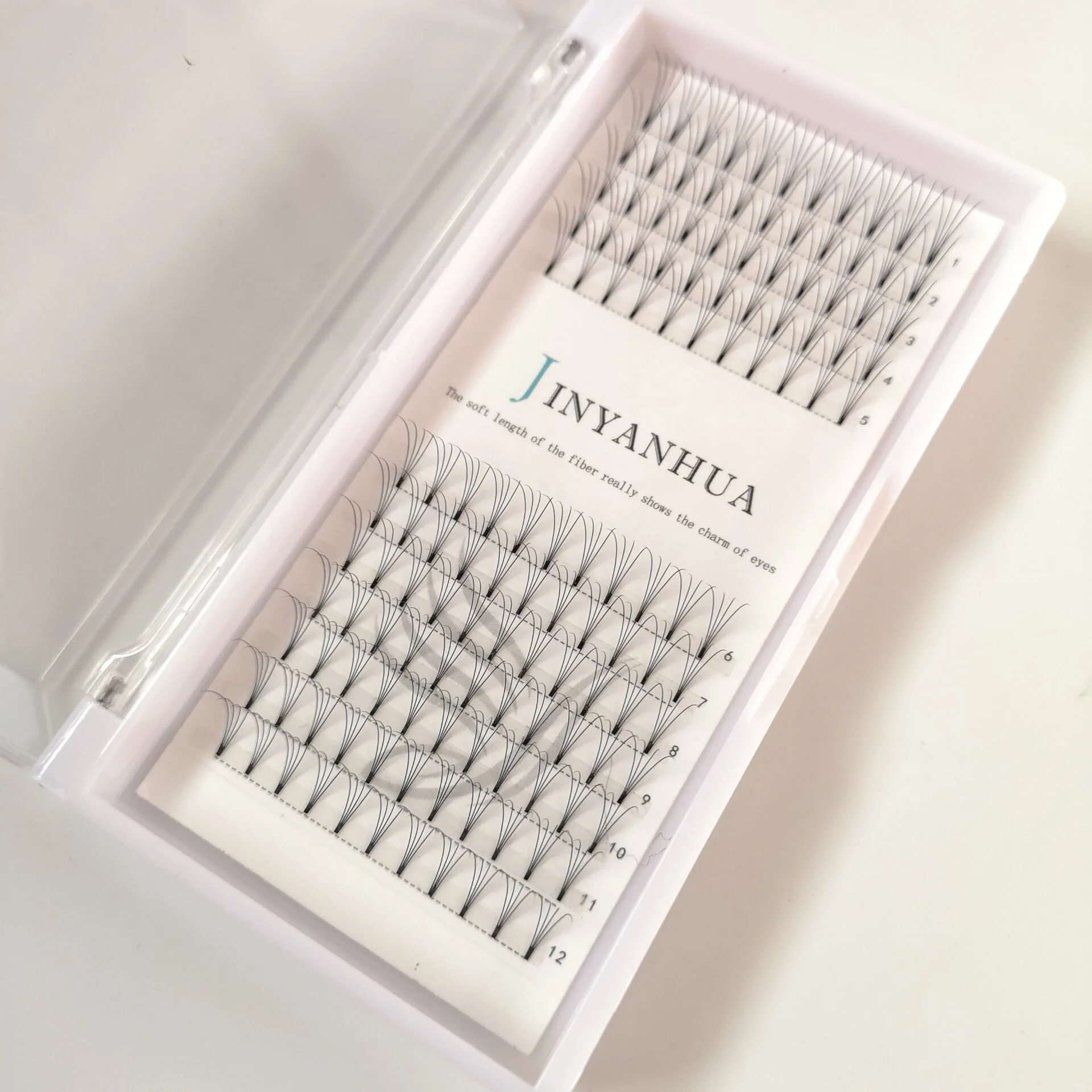 
Short Long Stem Korea PBT Material 3D 4D 5D 6D 0.07 0.1 Silk Pre made Volume fans Eyelash Extensions 