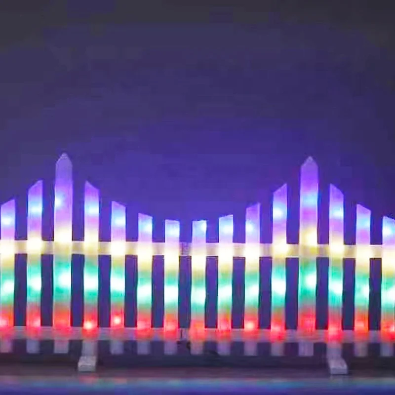 Waterproof Christmas Tree Decoration Led Fence Barrier Stockade Light 2023 Solar Garden Light Outdoor fence post solar lights