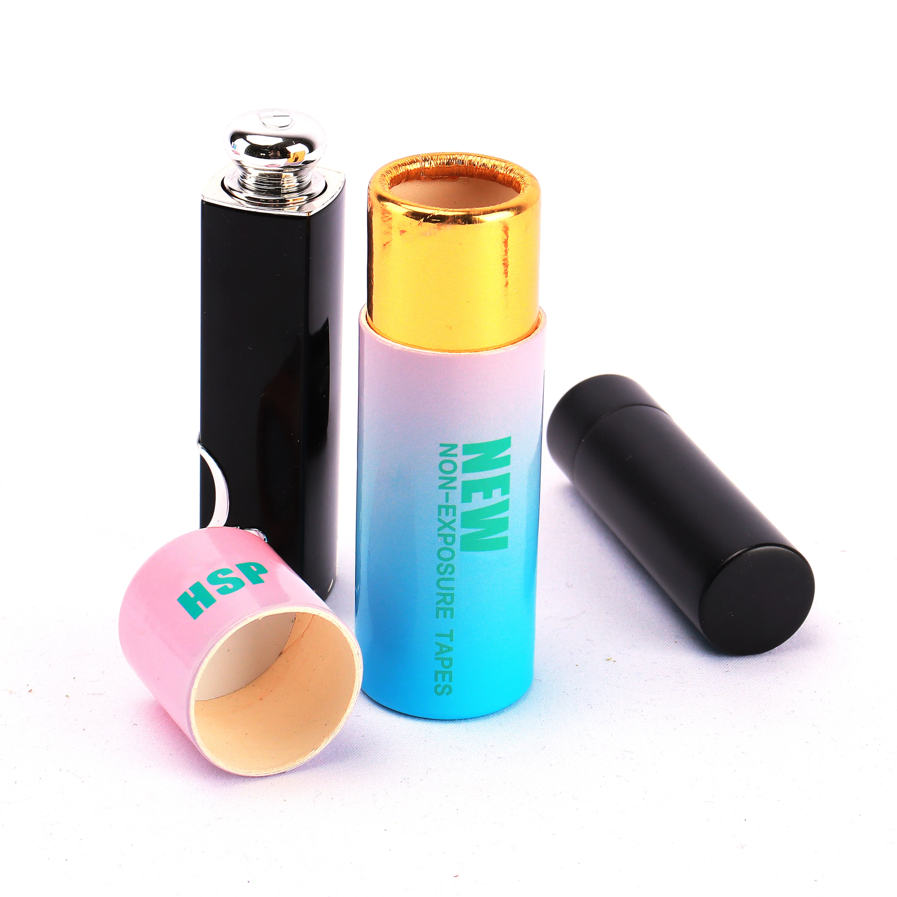 Brivote custom design Eco Friendly Cardboard Container deodorant Lip Balm Skin Care Type Twist Up Paper Tube Packaging