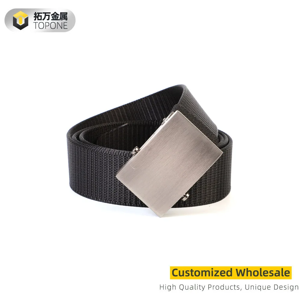 Unisex Adjustable Nylon Canvas Belt Style Trousers Fabric Webbing Belt