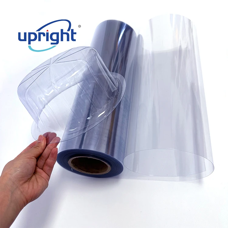 Upright Plastic Blister Shell Pack Pvc Semi Rigid Roll Food Grade Pvc Film For Food Packing