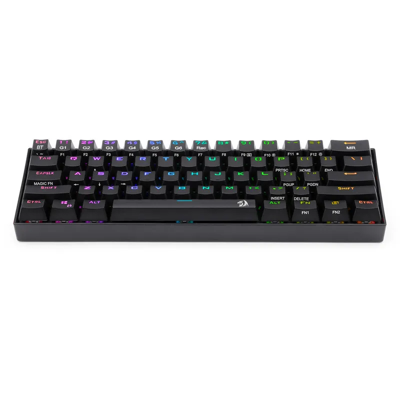 
Cheap Price OEM USB 87 Keys Mini Wired RGB LED Mechanical Gaming Keyboard For Gamer Desktop PC Computer 