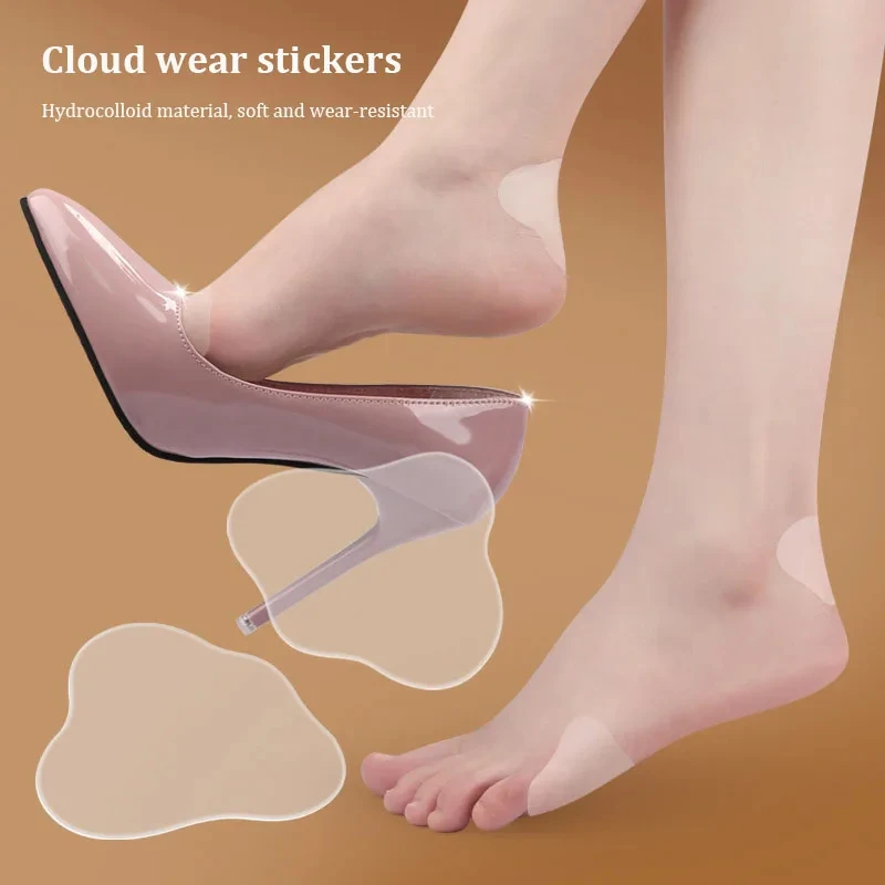 Gel Heel Protector Shoes Stickers Foot Patches Adhesive Blister Pads Heel Liner Pain Relief Plaster Foot Care Cushion Grip