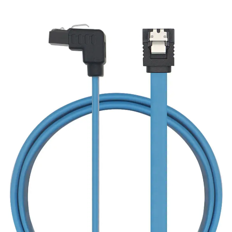 90 Degree 45CM 1M SATA II III Cable, Cable Creation 8-inch Red SATA II III 6.0 Gbps 7pin Female to Female Data Cable