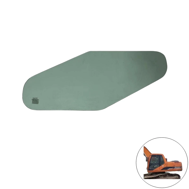 Glass for Doosan DX225 Excavator Front Windshield Glass Door Side Window Glass Daewoo DX140 DX300 Crawler Digger Spare Parts