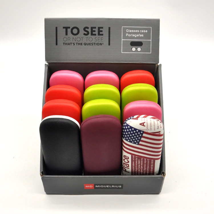 real leather wooden  velvet hard  soft  glasses  case custom