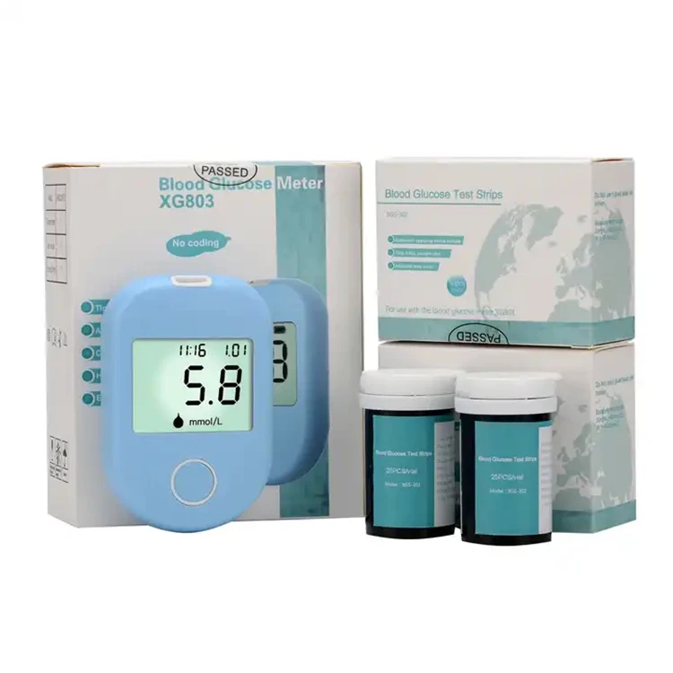 Household Fully automatic Accurate Sugar Diabetes Blood Glucose Monitor Meter & Test Strips