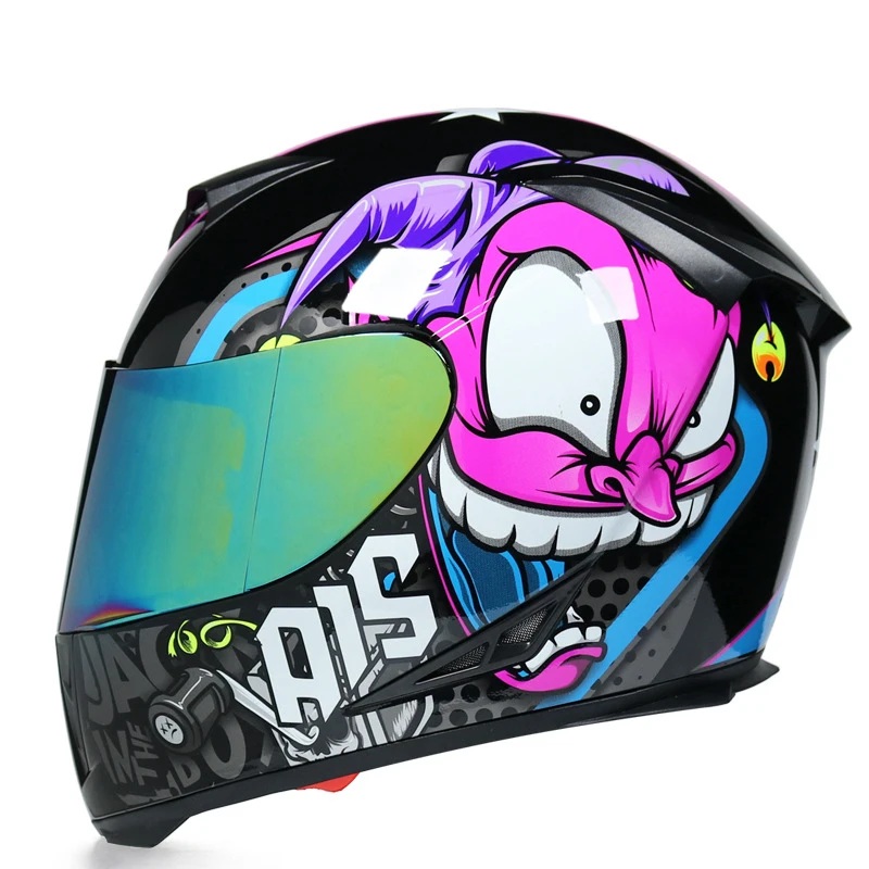 SUBO Racing full face helmet dot certificate approved black motorcycle riding helmets