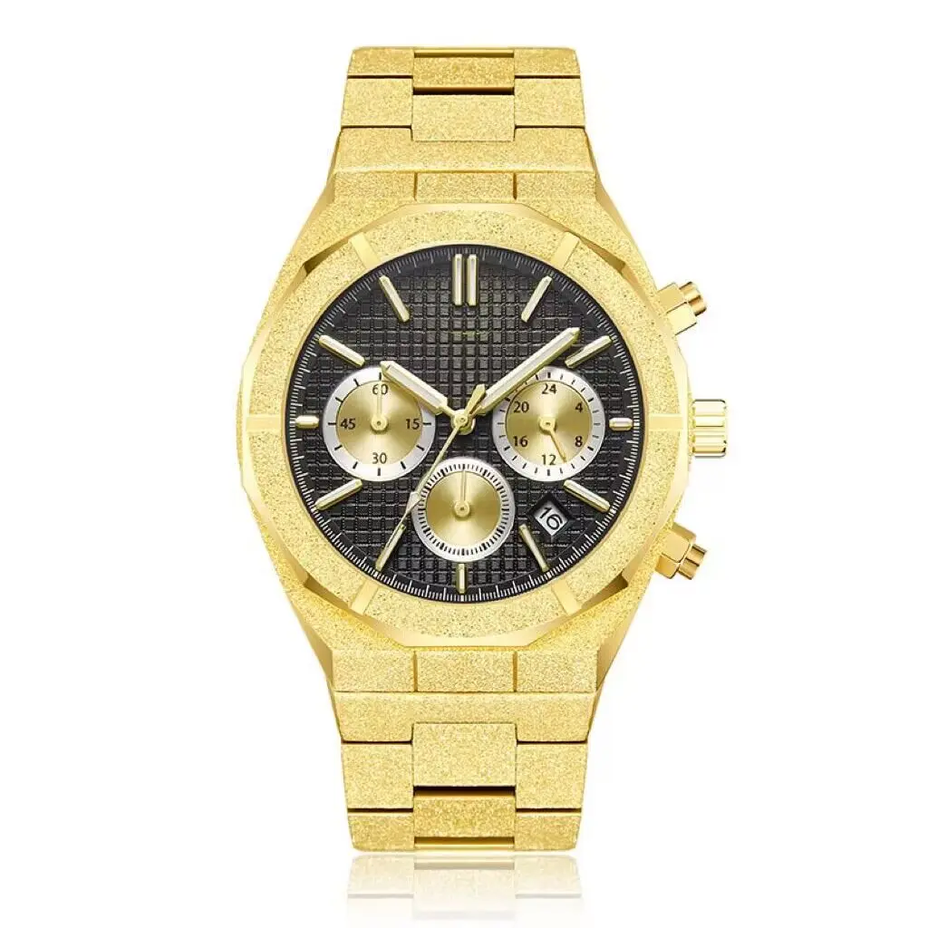 Wholesale Custom Reloj Relogio Design Men Quartz Watch Chronograph Steel Brand Multifunction  Automatic Mechanical Mens Watch