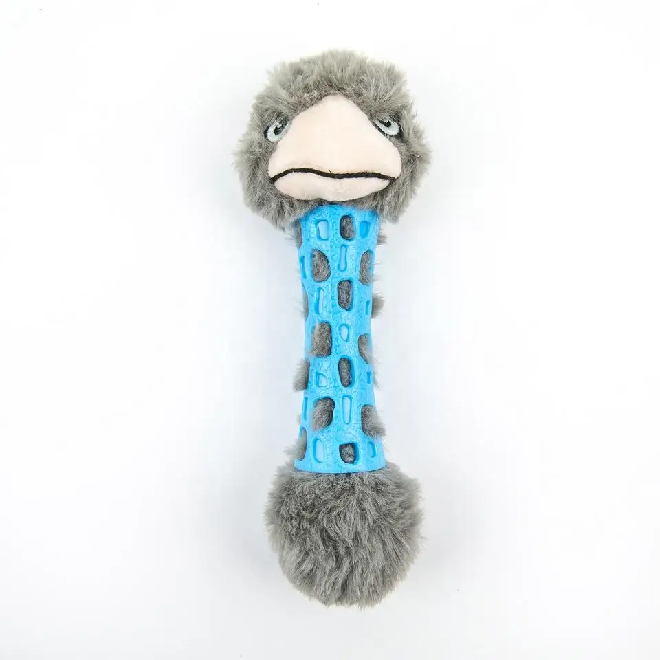 Stuffed Plush Dog Animal Toys Soft Squeaky Interactive Pet Toys with 3 Speakers Puppy Teething Chew Toy