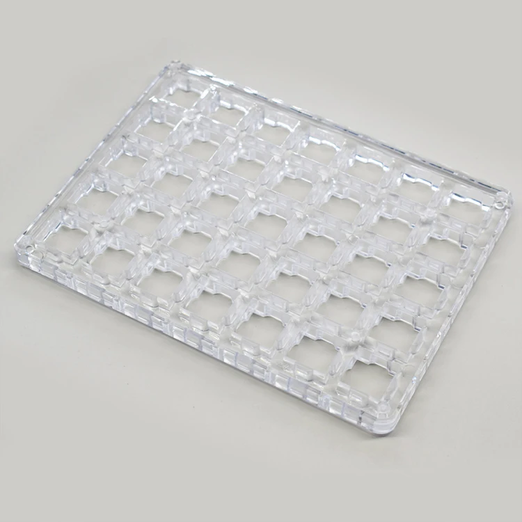 Premiunm  acrylic serving tray fit 35pcs customized transparent  GATERON keyboard switch tester