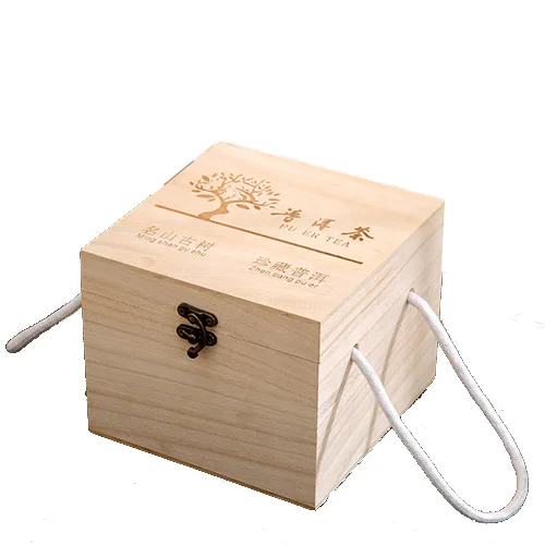 Wholesale Factory price custom logo design wood box with logo for storage