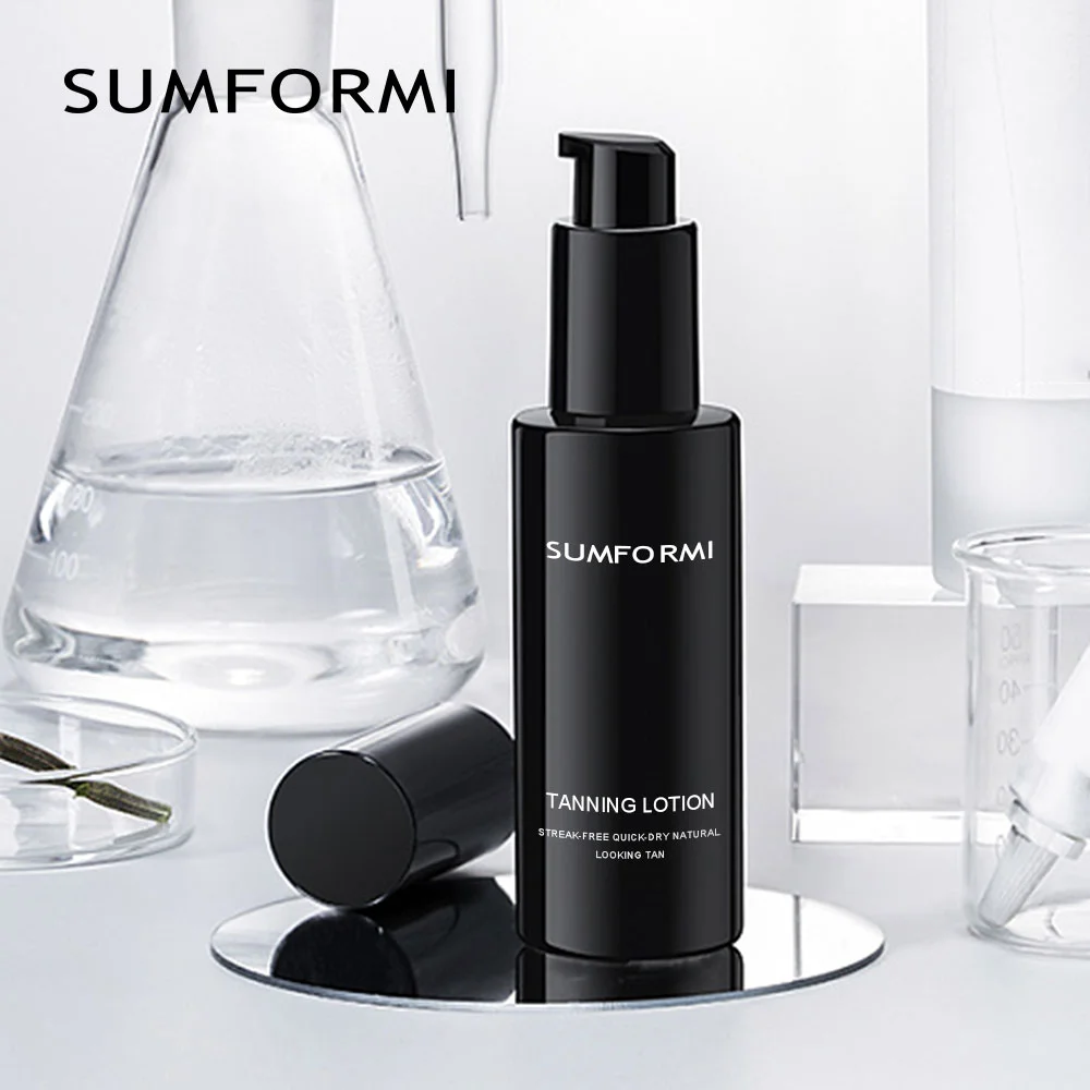 Private Label Custom Logo Tanning Oil Dark Skin Bronzer Organic Natural Self Tanning Lotion Wholesales